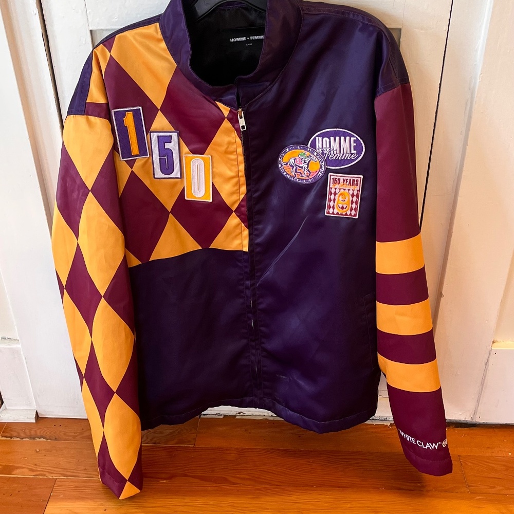 White Claw Homme+Femme CLAW Breaker Jacket 150 years Kentucky Derby-Size Large